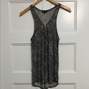 Dynamite tank top with zippered detail